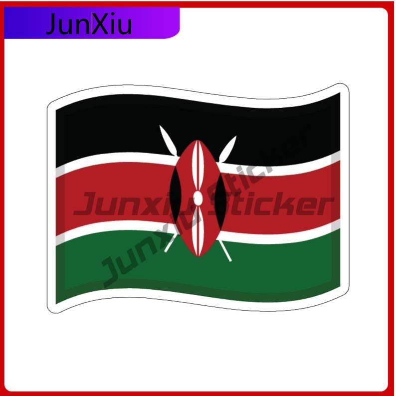 Phone Cases Kenya - Bandiera del Kenya Adesivo Decorazioni impermeabili