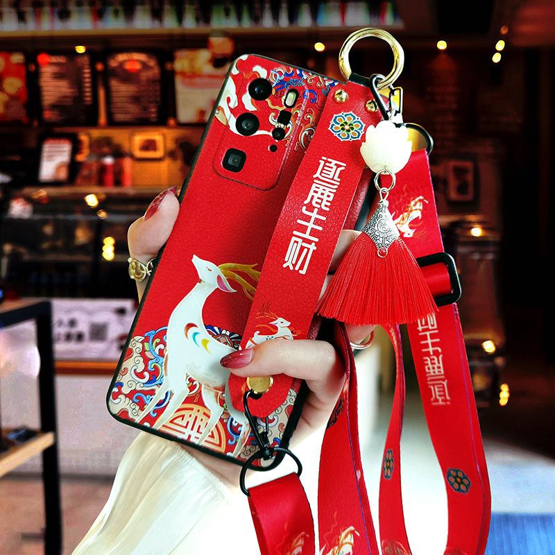 Phone Cases Red Deer - Custodia per telefono in pelle rossa