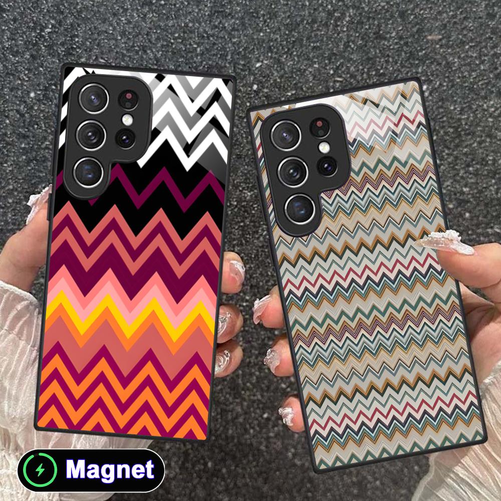 Phone Cases With Magnet - Custodia per telefono Fashion Wave Stripe