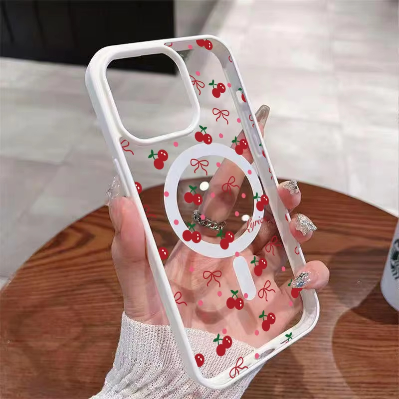 Phone Cases With Magnet - Custodia Magnetica Trasparente Rigida con Stampa