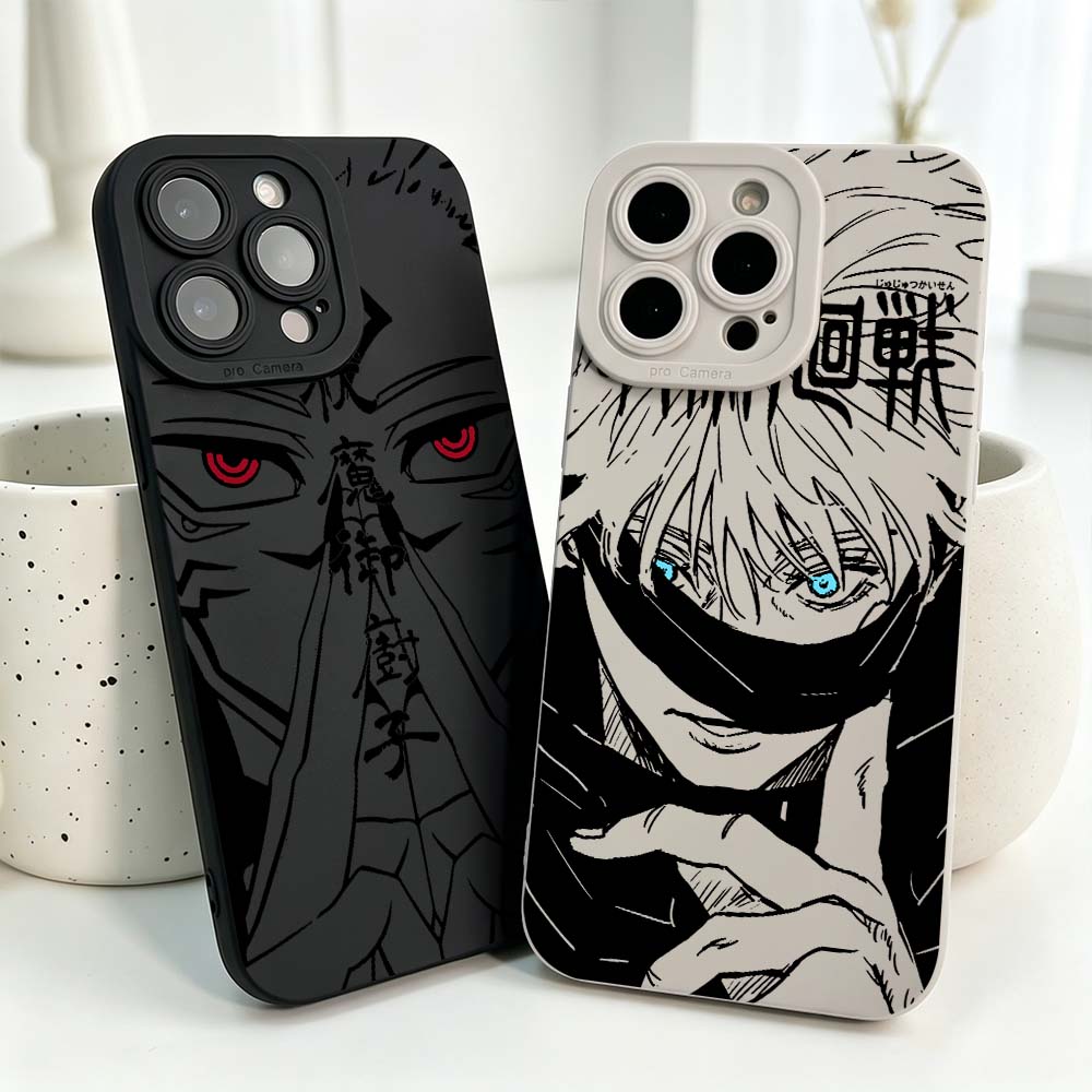 Phone Cases Iphone 12 - Cover in Silicone Anime Jujutsu Kaisen
