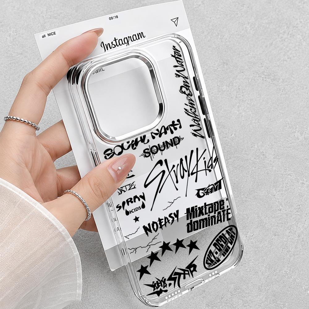 Phone Cases Best - Cover Morbida Trasparente Kpop S-Stray K-Kids