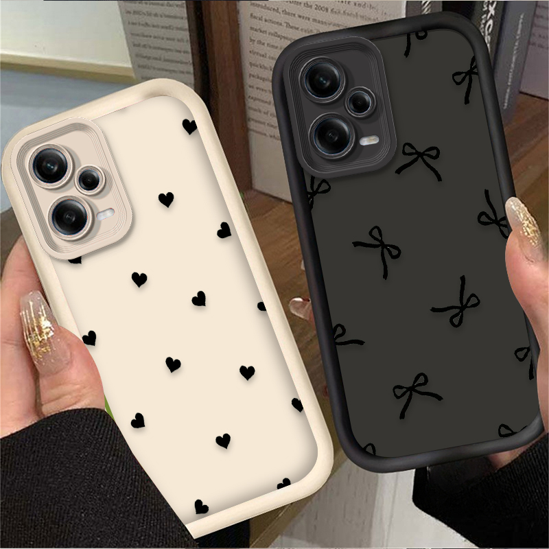 Phone Cases Redmi - Custodia per telefono nera con cuore
