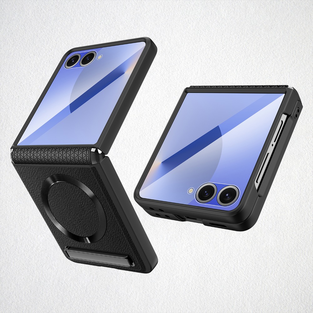 Flip Leather Case - Custodia per telefono con supporto di