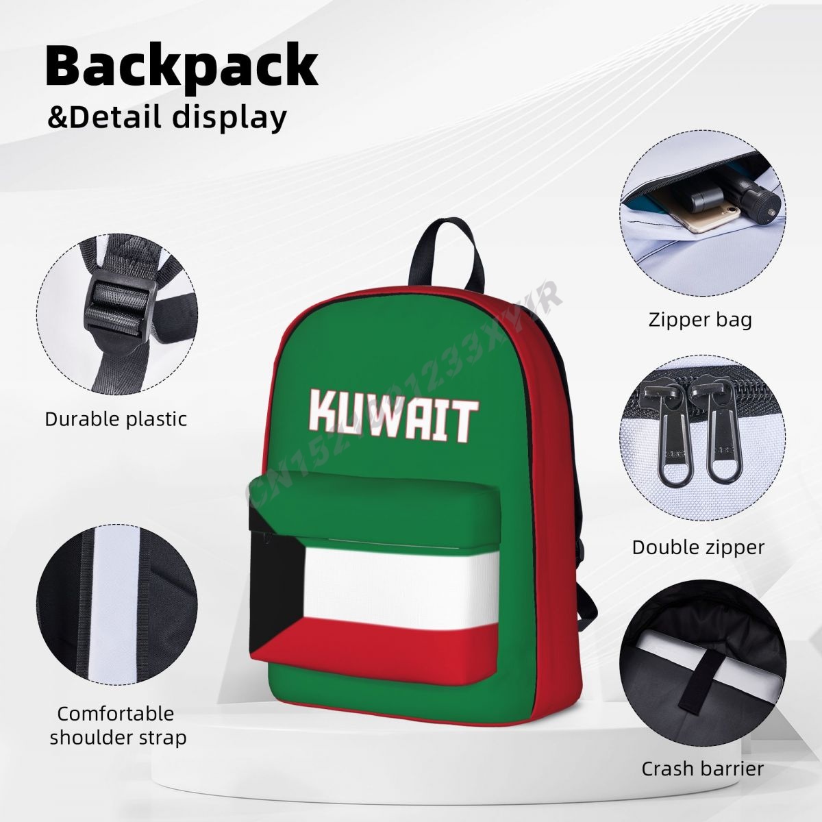 Zaino unisex Bandiera del Kuwa - Phone Cases Kuwait recensione e prezzo
