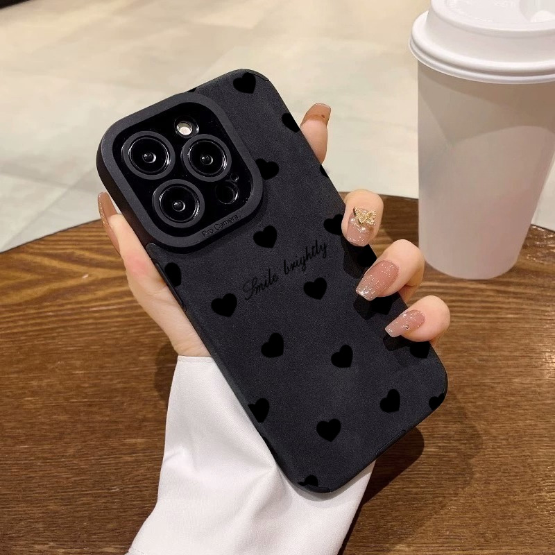 Nuovo lusso nero amore cuore c - Phone Cases Best recensione e prezzo