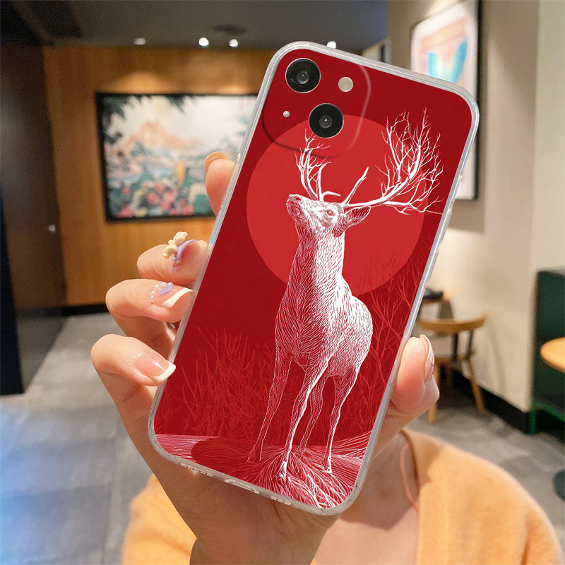 Cover Morbida Trasparente in T - Phone Cases Red Deer recensione e prezzo